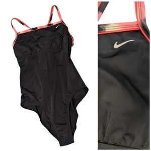 NIKE Onepiece Black Racing Swimsuit Pool Shelf Bra 14